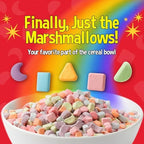 Snackathon Dehydrated Cereal Marshmallows, Assorted Rainbow Mini Bits, 1 LB Resealable Bulk Bag – Fun Crunchy Lucky-Style Marshmallow Topping for Hot Chocolate, Coffee, Cereal & Desserts