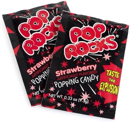 Pop Rocks Strawberry Hard Candy, 0.33 oz., 24 Pieces (209-00231)