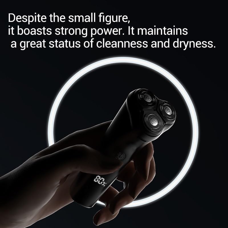 Electric Shavers for Men, Rechargeable IPX7 Waterproof Electric Shaver Men's Rotary Shavers Electric Shaving Razors with LED Smart Screen