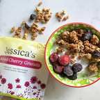 Jessica’s Almond Cherry Granola - Handmade, Non-GMO, Gluten-Free, Whole Grain, 11oz (3 Pack)