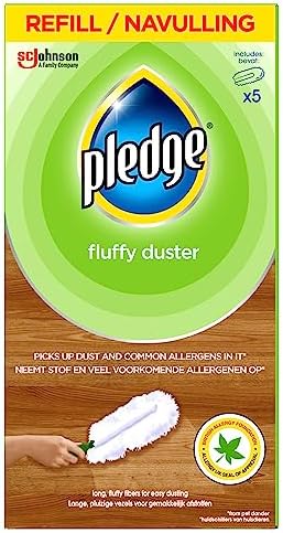 Pledge Duster Refills - Pick Up Dust, Dirt and Lint with a Few Effortless Swipes, Pack of 4x5 Refills