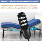 6 Button 5 Pin Remote Hand Control Handset for Electric Hospital Beds Model 15030 and Drive Medical Delta Ultra Light 1000 Semi