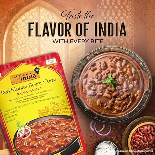 Kitchens Of India Ready To Eat Rajma Masala, Red Kidney Bean Curry, 10-Ounce Boxes (Pack of 6)