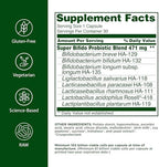 Flora Super Bifido Plus 102 Billion CFU, Raw Probiotics for Men & Women, Bifidobacterium, Lactobacillus, Digestion, IBS, Immune System, Gut Balance Supplements - 30 Vegetarian Capsules