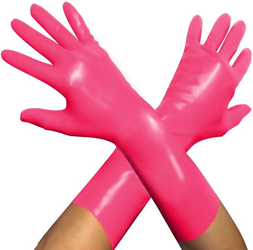 EXLATEX Rubber Secrets Short Latex Mixed Toes Wrist Gloves