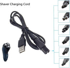 Universal Cable for Hair Trimmers with DC Connector, USB Adapter, Charging Heads, Power Cable, Shaver Charger, and Inverter for shavers, air purifiers, Table Lamps and Other Equipment.