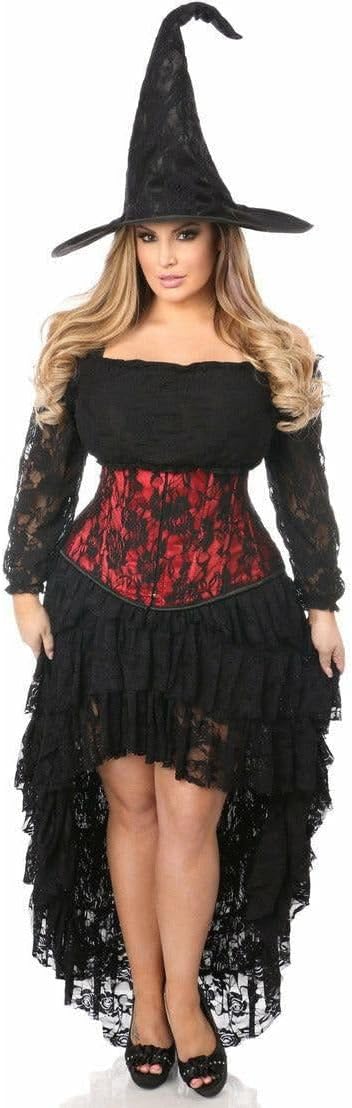 Daisy corsets womens Lavish 4 Pc Lace Witch Corset Costume