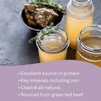 Organika Beef Bone Broth Powder- Grass-Fed and Pasture Raised Cows- Keto Friendly, High Protein and Mineral Content- 300g