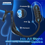 5.9 Inches 10 Modes Prostrate Device and one-Touch Recovery Portable Soft Silicone Easy to wear Silent and Waterproof Beautifully Packaged Man Ladies Gift Pleasure h72g2