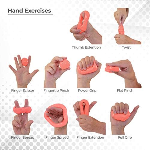 Sammons Preston Therapy Putty, Therapeutic Hand Exerciser, Theraputty for Finger and Hand Rehabilitation, Exercise Putty to Improve Hand Grip Strength, Occupational Therapy, 4 Ounce, Medium Soft, Red