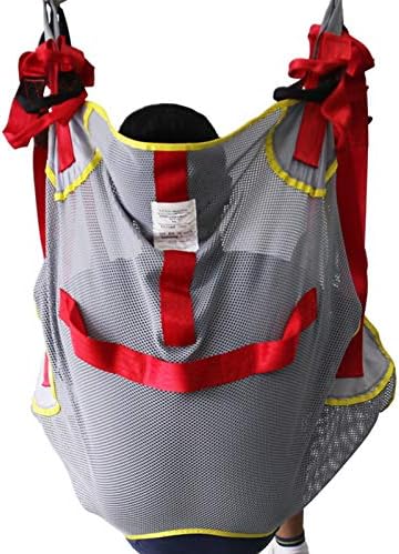 Transfer Belt Toileting Sling Mesh Bath Patient Lift Sling - Divided Leg Sling for Transfer from Bed to Wheelchair, Recliner Or Toilet,Gray