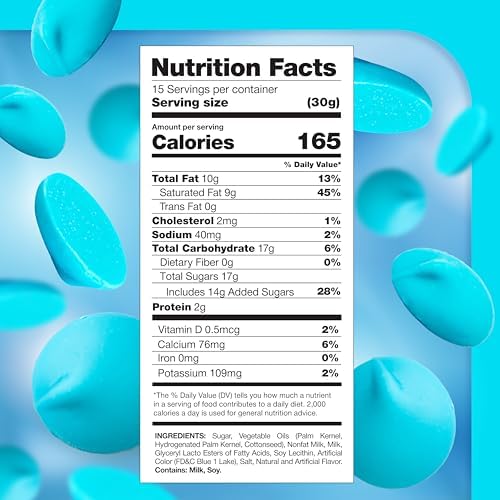 Merckens Chocolate Melts - 1 Pound Pack - Melting Chocolate for Dipping, Molding, Coating & Baking - Blue Candy Melts - Vanilla Melting Wafers for Easter Candy Projects