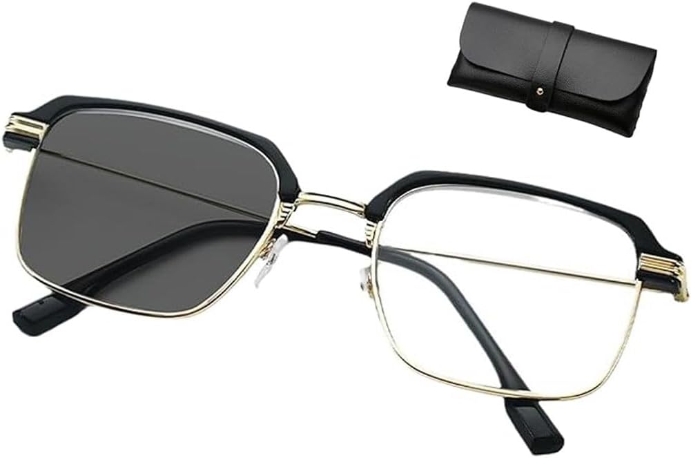Smart Zoom Reading Glasses Distance&near Progressive Multi-focus for Women Men, Auto Focus Glasses Self Adjusting
