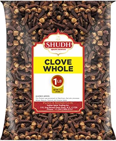 Indian Spice CLOVE WHOLE 1 LB | 16 oz | Laung | Great for Food, Tea, Pomander Balls and Potpourri, Hand Selected, Spice ~ All Natural | NON-GMO | Vegan | Gluten Friendly | Indian Origin
