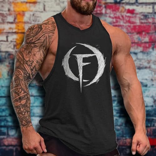 Mens Tank Top Summer Print Sleeveless Shirt Gym Quick Dry Muscle Casual Comfy Undershirt