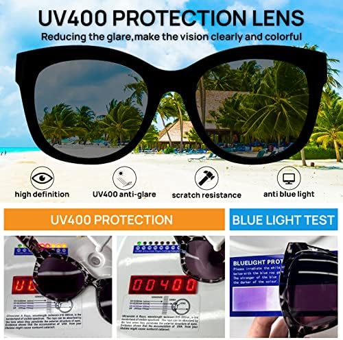 AEZUNI Reading Sunglasses Women Oversized Readers Large Frame 0 1.0 1.25 1.5 1.75 2.0 2.25 2.5 2.75 3.0 3.5 (not bifocals)