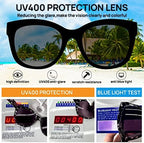 AEZUNI Reading Sunglasses Women Oversized Readers Large Frame 0 1.0 1.25 1.5 1.75 2.0 2.25 2.5 2.75 3.0 3.5 (not bifocals)
