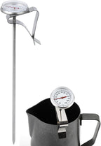 Coffee Thermometer Adjustable Hanging Milk Temperature Gauge Kitchen Accessory with Clip Brewing and Frothing Milk Thermometer for Cooking Coffee Baristas(Long)