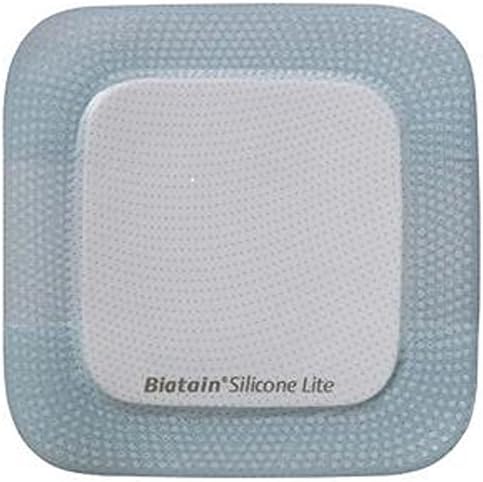 Coloplast Biatain Silicone Lite Foam Dressing, 3" X 3" with 1.38" X 1.38" Pad- Box of 10