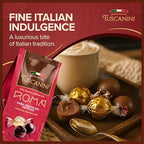 Tuscanini Fine Italian Dark Chocolate Truffles, Roma, 5.4oz (2 Pack) | Gourmet Italian | Dairy Free | Premium Gift | Perfect for Holidays & Celebrations