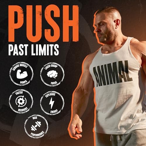Animal Fury Pre Workout Powder - Kiwi Lime, 350mg Caffeine, BCAA Amino Acids, 2g Beta Alanine, Citrulline & Tyrosine, Energy, Focus, Strength, Endurance, Preworkout for Men & Women, 30 Servings