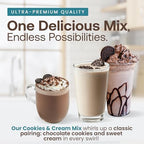 Café Essentials Cookies & Cream Frappe Mix – No Artificial Colors, Flavors, or Sweeteners – Shelf Stable – Caffeine-Free – Great for Hot, Iced, & Frozen Frappes (3.5 lb Bag, 23 Servings)