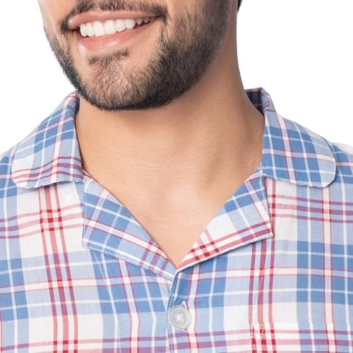 Fruit of the Loom Men's Long Sleeve Broadcloth Pajama Set