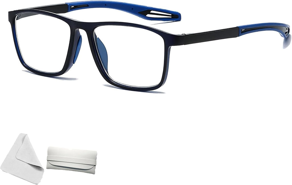 Sports Ultra-Light Anti-Blue Light Presbyopic Glasses, Sports Color-Changing Multi-focal Reading Glasses