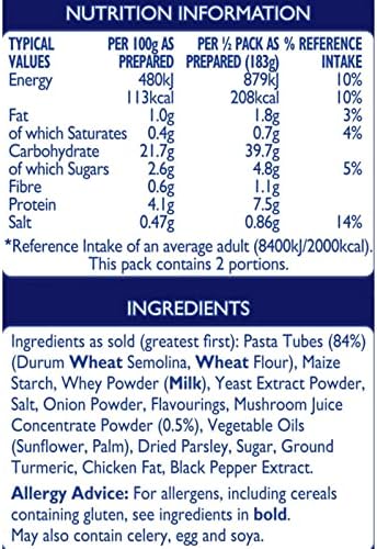 Batchelors Pasta 'n' Sauce Chicken & Mushroom Flavour 99g x 7