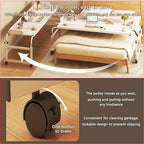 Hospital Table Over Bed for Home Use Swivel,Over The Bed Table with Wheels,Adjustable Height Table,Hospital Bed Table,Chair Cart,Laptop Desk for Bed,Recliner Table,Perfect for Hospital Famil