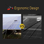 Solar Panel Cleaning Kit Water Fed, Water Fed Pole Brush for Solar Panels Cleaning The Roof, Solar Cleaning Tools for Glass Cleaning, Photovoltaic Cleaner, Solar Panel Cleaning.
