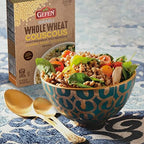 Gefen Whole Wheat Israeli Pearl Couscous, 8.8oz (2 Pack) Mediterranean Toasted Pasta | Great Source of Fiber | Kosher | Two Simple Ingredients