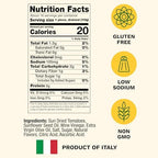 Cento Chefs Sun Dried Tomatoes in Oil & Spices for Pasta, Salad & Antipasto - Grown and Processed in Italy - Gluten-Free, Non-GMO, Low Sodium Italian Tomatoes - 10 Ounce Jar