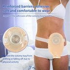 1Pcs Ostomy Belts for Women Men Adjustable Ostomy Belt Attaches Securely to Ostomy Pouch 1.18x42 Inches Preventing Bag Chassis Warping Colostomy Belt for Post Operative Care After Ileostomy Surgery