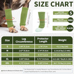 ROZKITCH Hygroma Elbow Pads for Dogs, 2PCS Front Leg and 2PCS Back Leg Knee, Dog Elbow Wrap, Dog Leg Warmer Wrap Protector, Pet Elastic Knitted Breathable Protective Socks Green L
