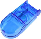 Blue Pill Cutter and Splitter with Dispenser,Safety Medicine Slicer, Tablet Splitter with Guard,Multiple Pill Splitter, Cuts Pills, for Cutting Small Pills or Large Pills in Half,Travel Sized