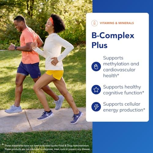Pure Encapsulations B-Complex Plus - B Vitamins Supplement to Support Neurological Health, Cardiovascular Health, Energy Levels & Nervous System Support* - with Vitamin B12 & More - 60 Capsules