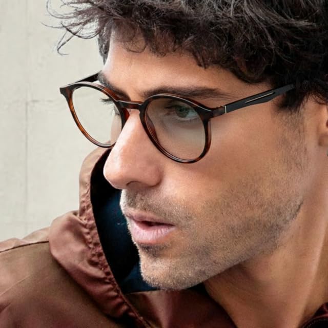 BLUEMOKY Reading Glasses for Men and Women: Blue Light Round Classic Eyeglasses - Computer Readers Glasses