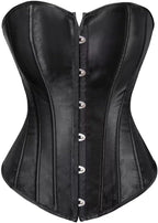 Corset Top Bustier Renaissance Lace up Lingerie Women Overbust Satin Plus Size