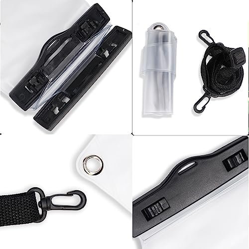4Pcs Universal Two Way Radio Waterproof Case Bag Portable Walkie Talkie Rainproof Pouch with Adjustable Strap Compatible for Motorola Kenwood Midland UV-3R UV-5R PX-888 Walkie Talkie Radio