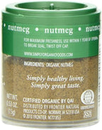 Simply Organic Nutmeg Ground Organic, Mini Spice, 0.53 Ounce (Pack of 6)