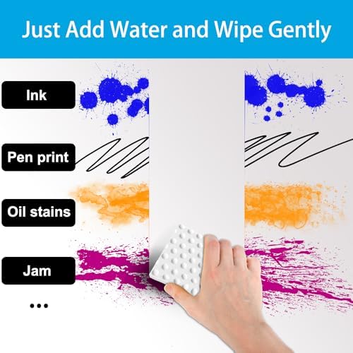 Magic Cleaning Erasers, Kitchen Sponge 10 Pack 2X Density Melamine Sponge Foam Pads, Multi-Functional Car Cleaning Supplies Cleaner for Kitchen, Bathroom, Shower, Window, Wall Cleaner