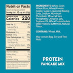 Krusteaz Protein Buttermilk Pancake and Waffle Mix, 15g Protein Per Serving, 20 oz Boxes (Pack of 8)