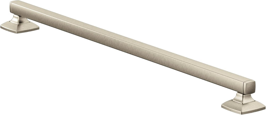 Moen YG5124BN Bathroom Safety 24-Inch Stainless Steel Transitional Bathroom Grab Bar, Brushed Nickel