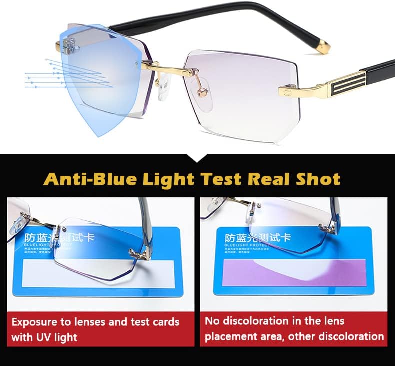 2023 New Sapphire High Hardness Anti-Blue Progressive Far and Near Dual-Use Reading Glasses