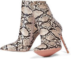Elisabet Tang Women Heeled Ankle Booties,Sexy Pointed Toe 4 inch Stiletto High Heel Fashion Ankle & Booties with Side Zipper High Heel Boots Dress Evening Party Boots Shoes