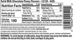 Madelaine Solid Premium Milk Chocolate Pansy Flowers Wrapped In Assorted Colors Of Italian Foil (1/2 LB)