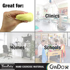 CanDo Theraputty Plus Hand Exercise Putty for Rehabilitation, Exercises, Hand Therapy, Hand Strengthening, Stress Relief - Yellow 4 oz X-Soft