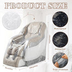Zhehao 2 Pcs Massage Chair Plastic Cover Protector Clear Recliner Chair Cover Full Body PE Transparent Armchair Covers for Cat Dog Pet Scratch Proof Waterproof Dustproof Furniture Storage