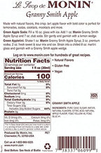 Monin - Granny Smith Apple Syrup, Great for Cocktails and Lemonades, Gluten-Free, Non-GMO (1 Liter)